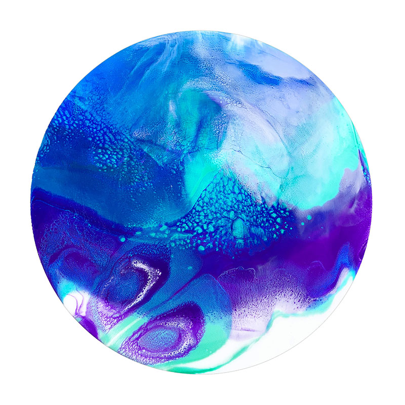 Butterfly Effect Kindness resin art by Jennifer Mone Hill