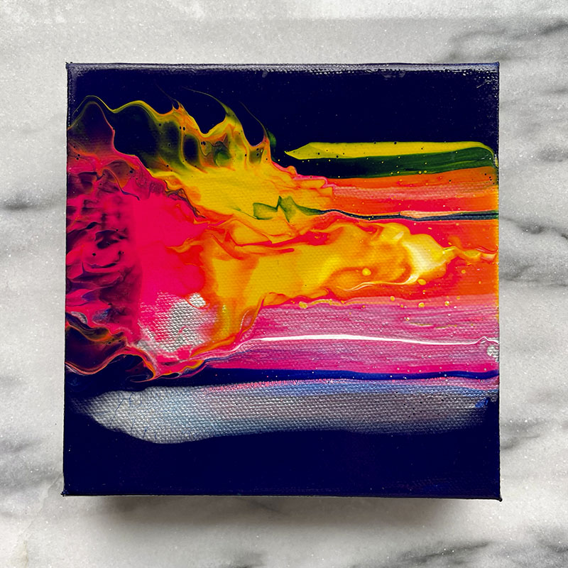 Lil G 1 abstract painting by Jennifer Mone Hill