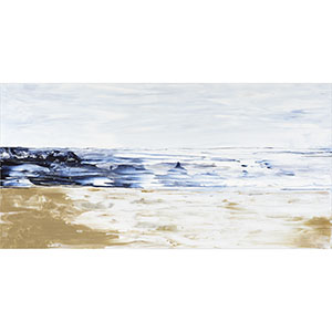 Luminous Coastline abstract painting by Jennifer Mone Hill