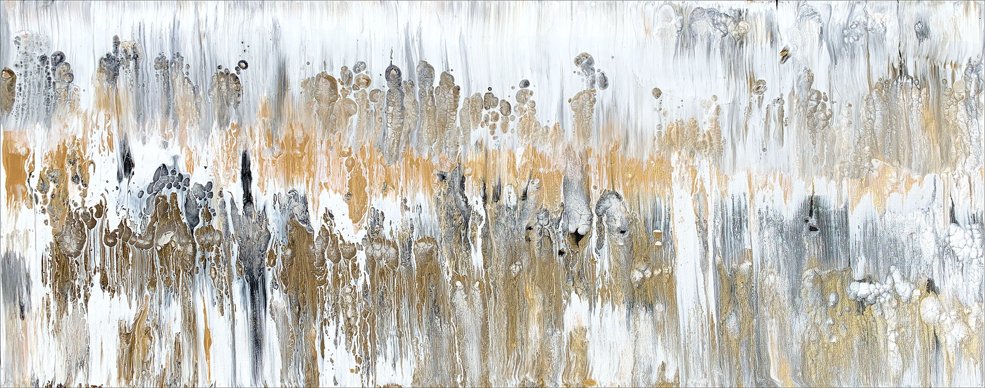 Paved With Gold abstract painting by Jennifer Mone Hill