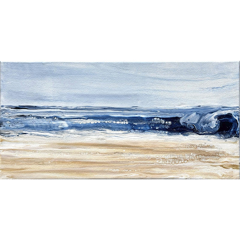 Seascape 6 small Abstract painting by Jennifer Mone Hill